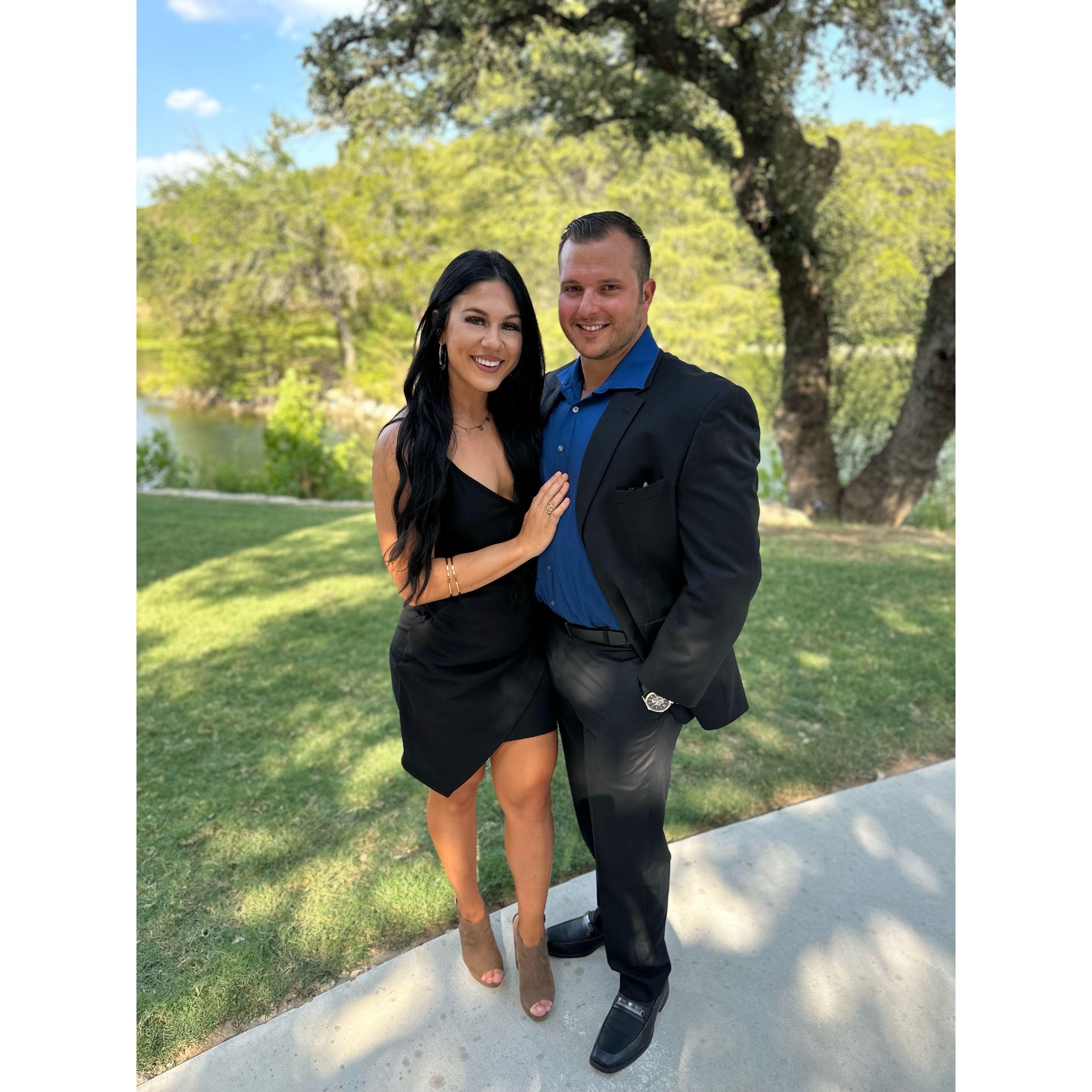 At a friend's wedding in Canyon Lake, TX.