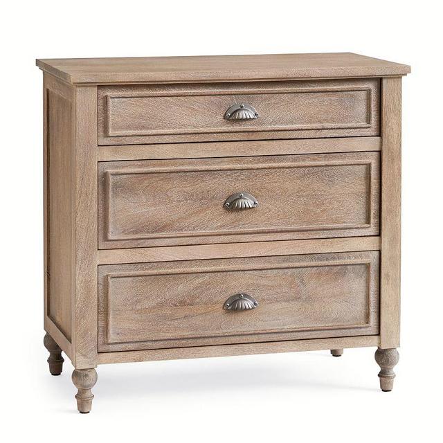 Astoria 3-Drawer Nightstand, Rosedale Brown