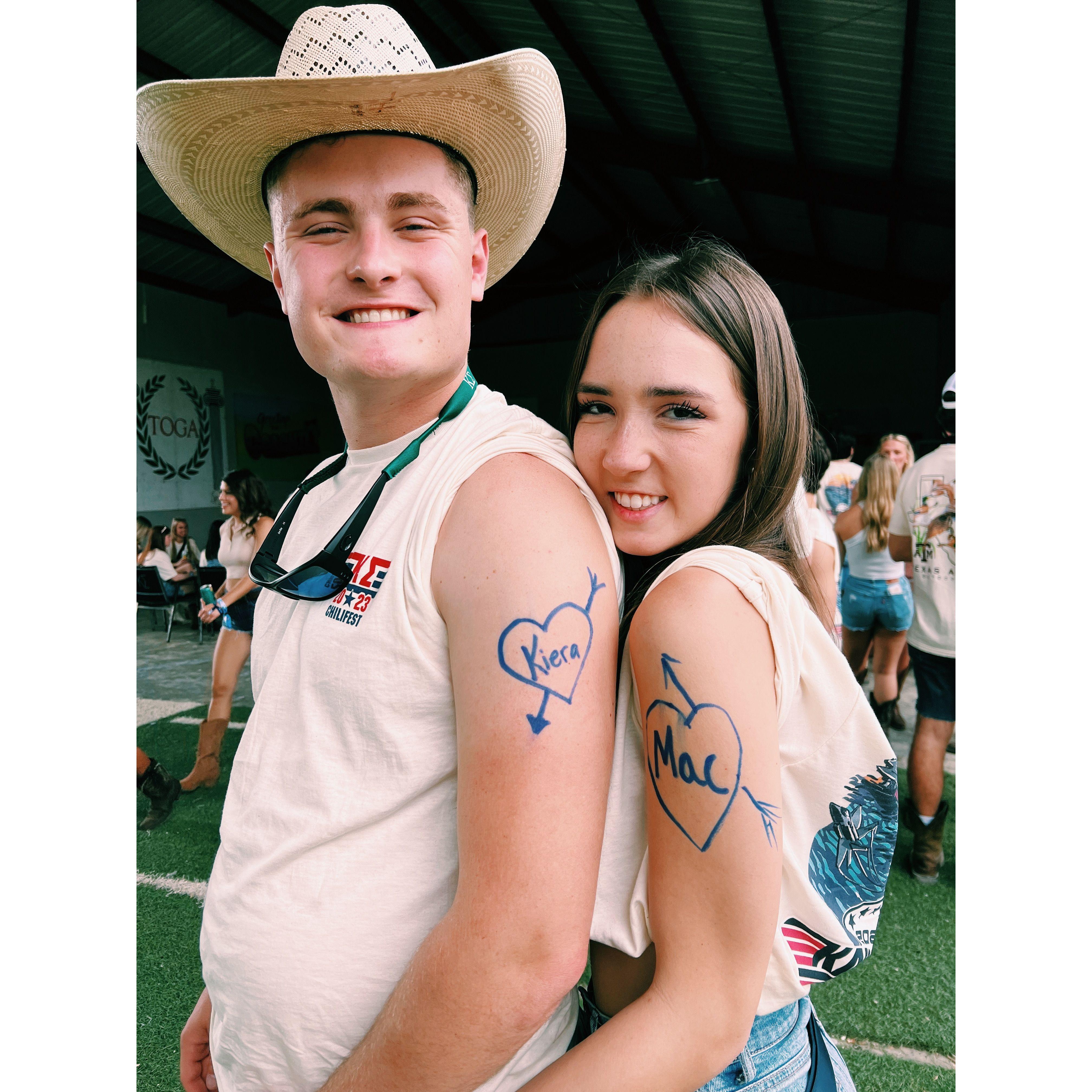 Our Chilifest "tattoos"