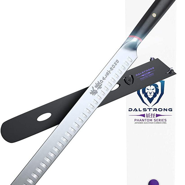 DALSTRONG Slicing & Carving Knife - 12" - Phantom Series - Japanese High-Carbon - AUS8 Steel - Pakkawood Handle - w/Sheath