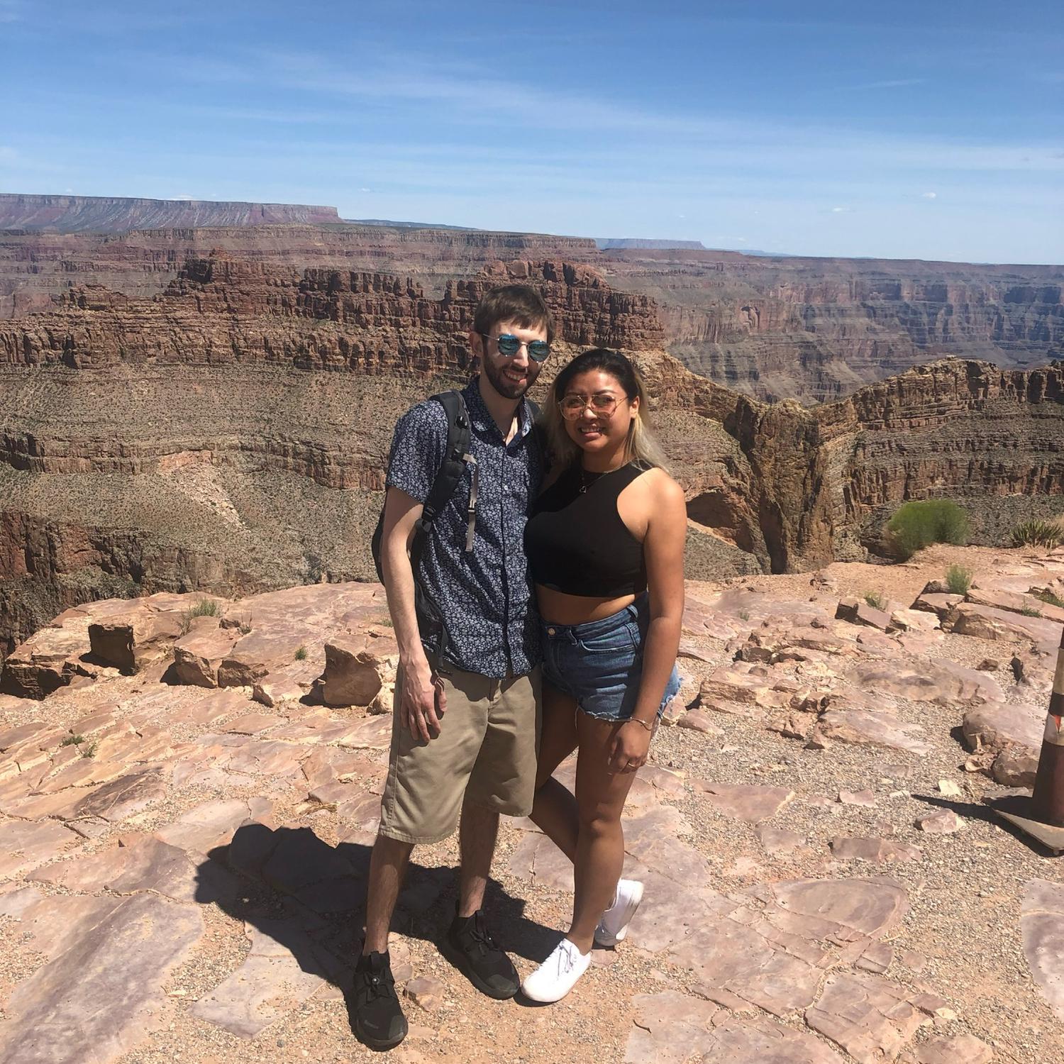 Including celebrating our 1st year together zip lining at the Grand Canyon