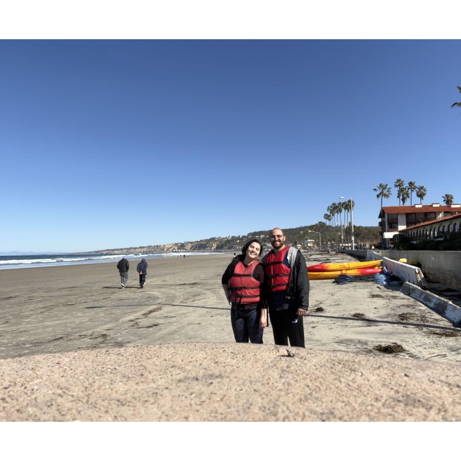 Attempting to kayak in the Pacific...waves caught us really quick! - 2023