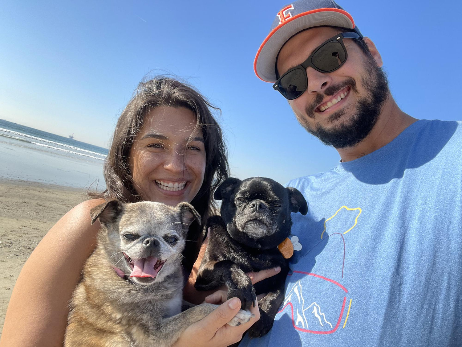 Christmas Card. Huntington Dog Beach 2022