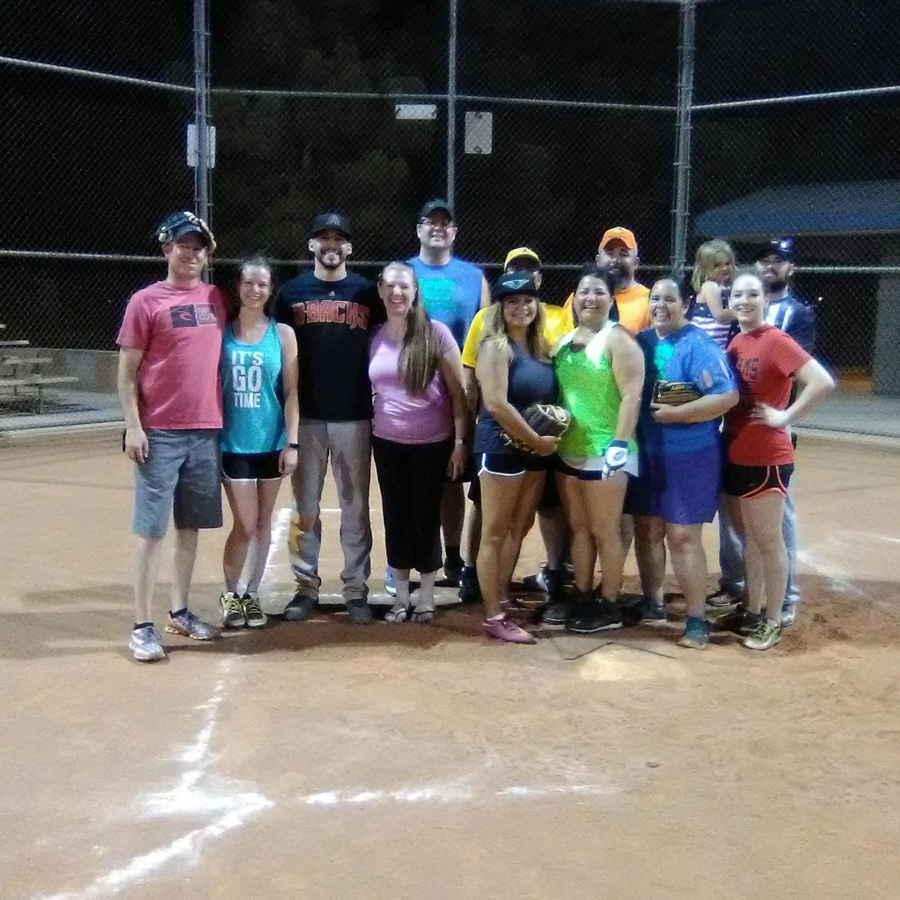 Playing softball together was the start and always will be apart of our relationship.