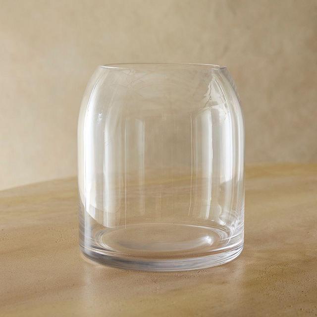 Chad Glass Vase, Clear, 8 in