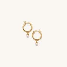 Pearl Hoops - $65