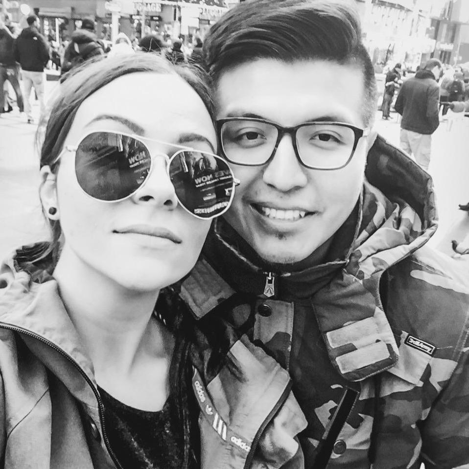 Freezing our booties off in NYC.