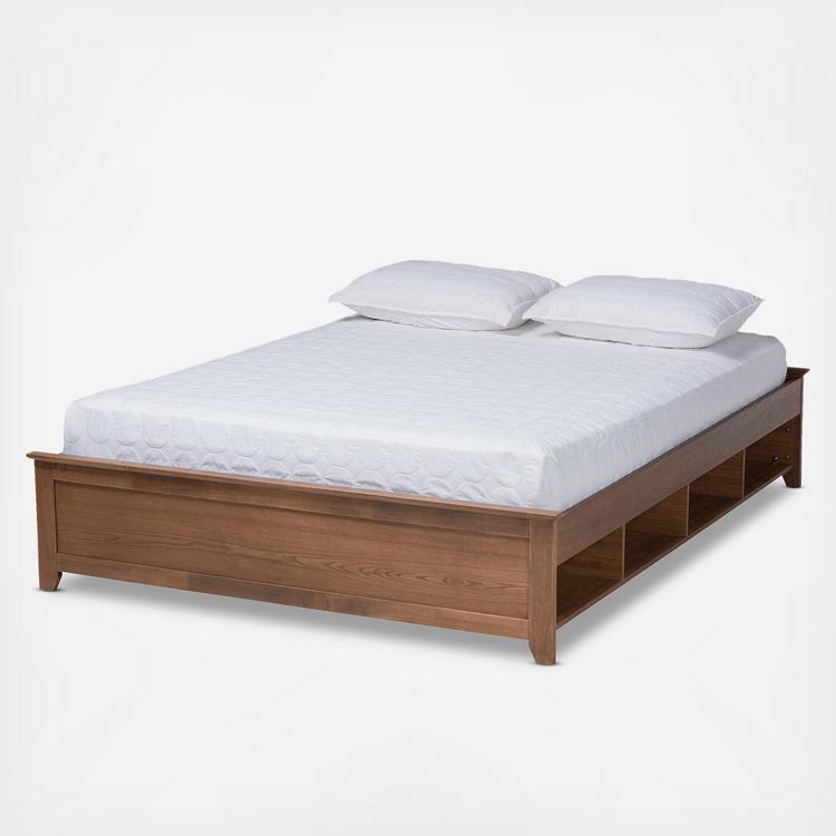 Baxton Studio Anders Traditional Platform Storage Bed Zola