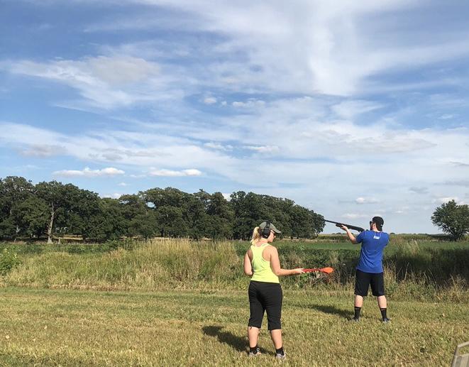 Clay shooting at Ana and Adams