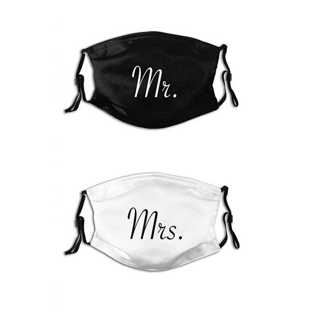 2Pcs King Face Mask Fashion Dustproof Scarf Breathable Reusable Adjustable Washable Bandana