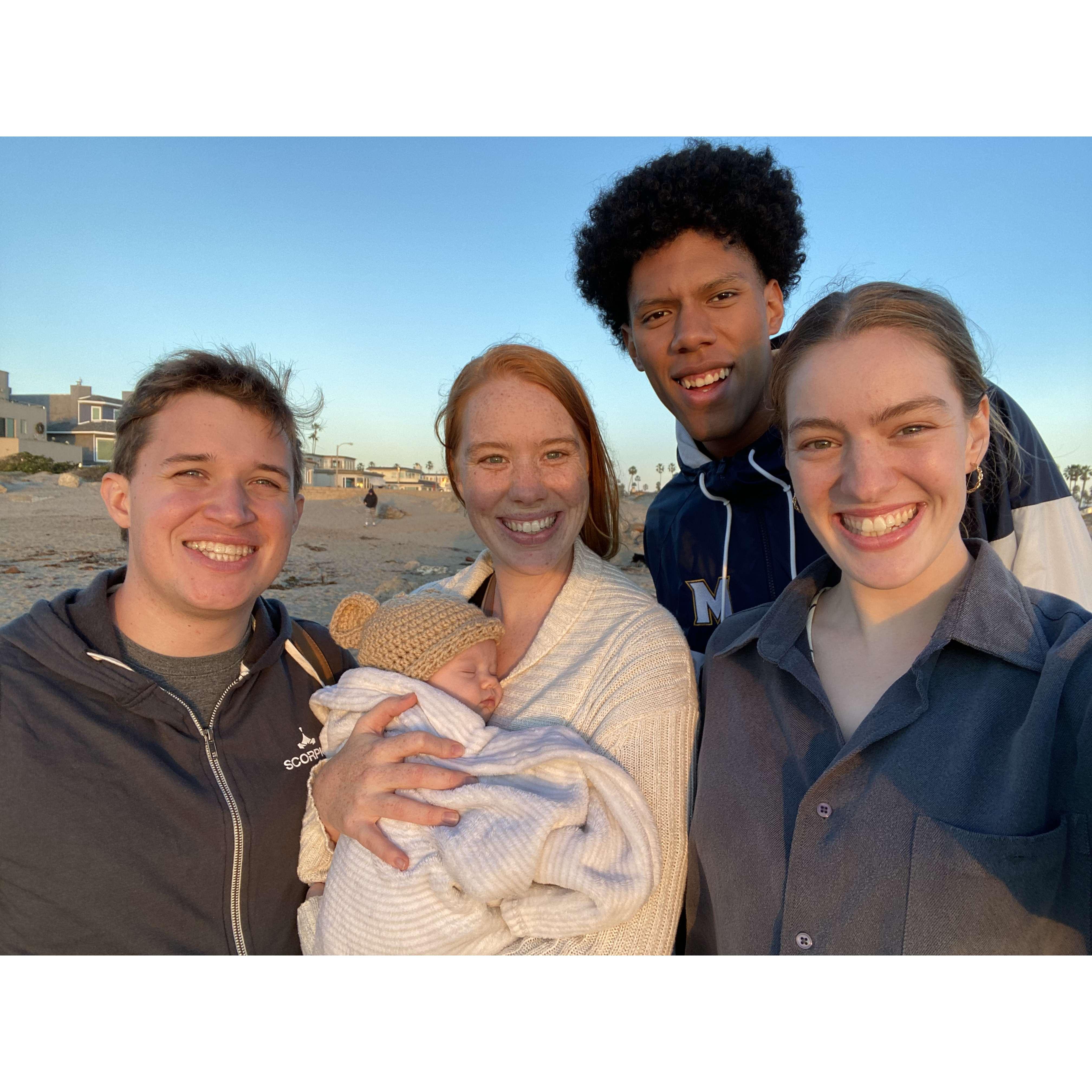 Piper’s first time at the beach