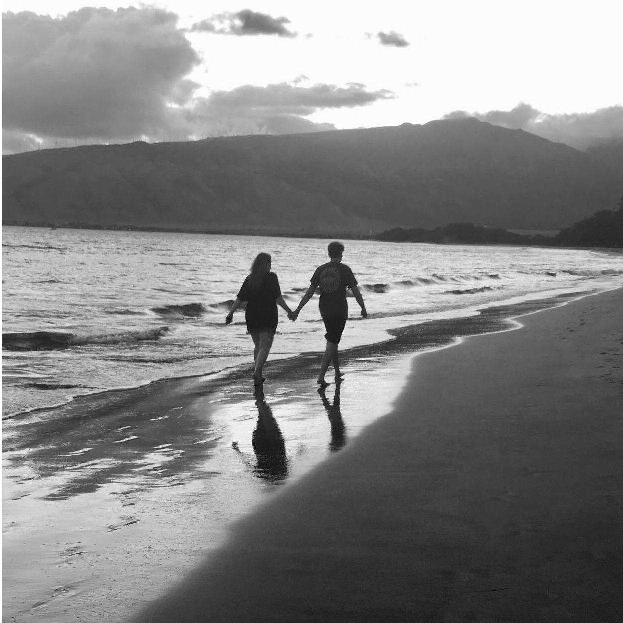 A walk in paradise.
