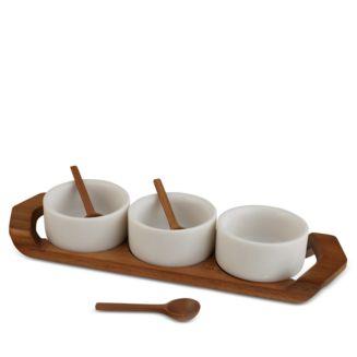 Nambé Chevron Condiment Tray Set