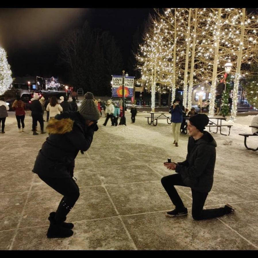 The proposal in Breckenridge, Colorado. 12-20-20