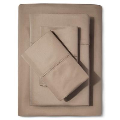 Queen 700 Thread Count Supima Classic Hemstitch Sheet Set Light Peet - Fieldcrest&#174;
