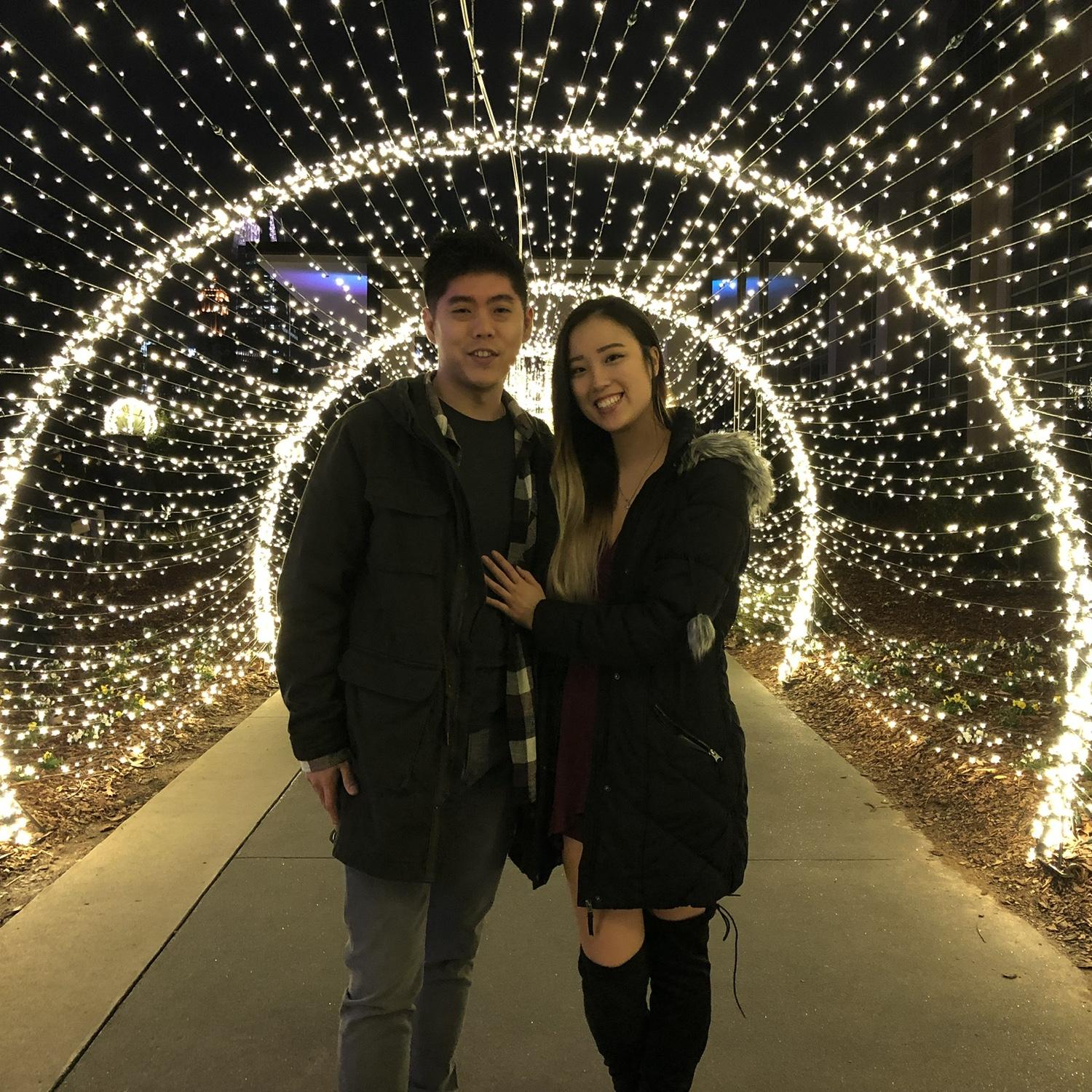 Atlanta Botanical Gardens! 
We were long distance for awhile but we made the distance from Virginia to Georgia work for us