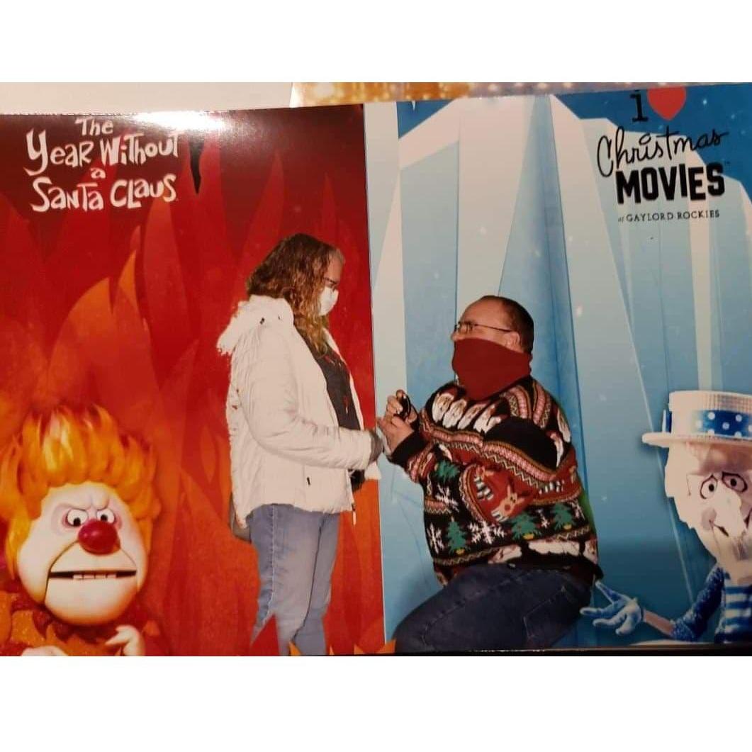 Our proposal - in front of Heat Miser and Snow Miser - December 12, 2020.