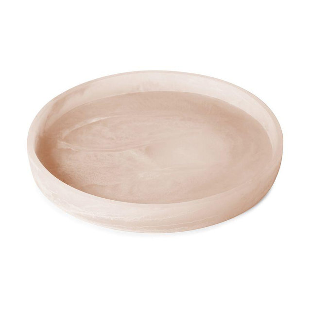 Roya Resin Tray, Pale Pink