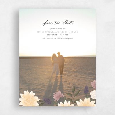 Black Photo Wedding Save the Date - Simeri Photo