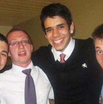 Gus and Mark (our matchmaker) in college circa 2011