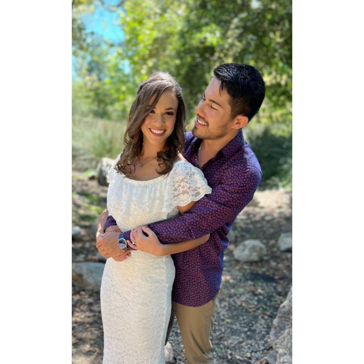 Engagement photo shoot in August 2022