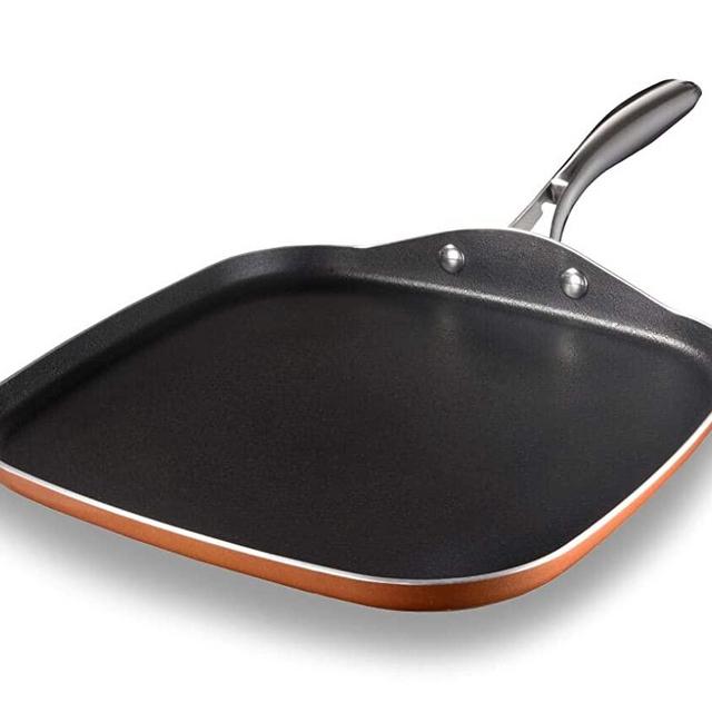 Gotham Steel Cookware, 10.5" Griddle Pan, Brown