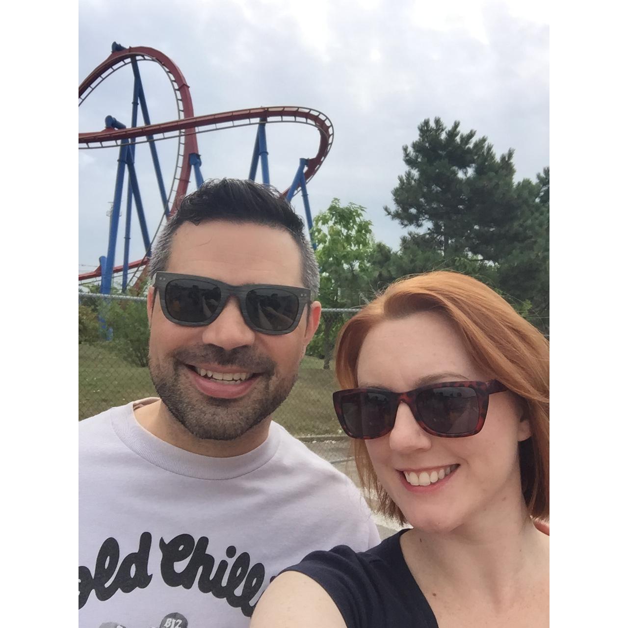 Our first trip to Six Flags Great America!