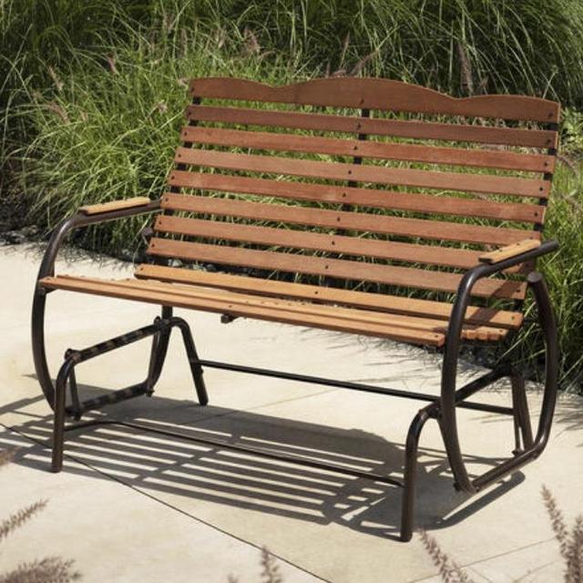 Backyard Creations® Hardwood Double Patio Glider