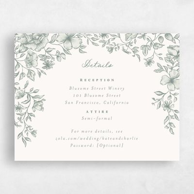 Green Floral Wedding Enclosure - Sogno Landscape