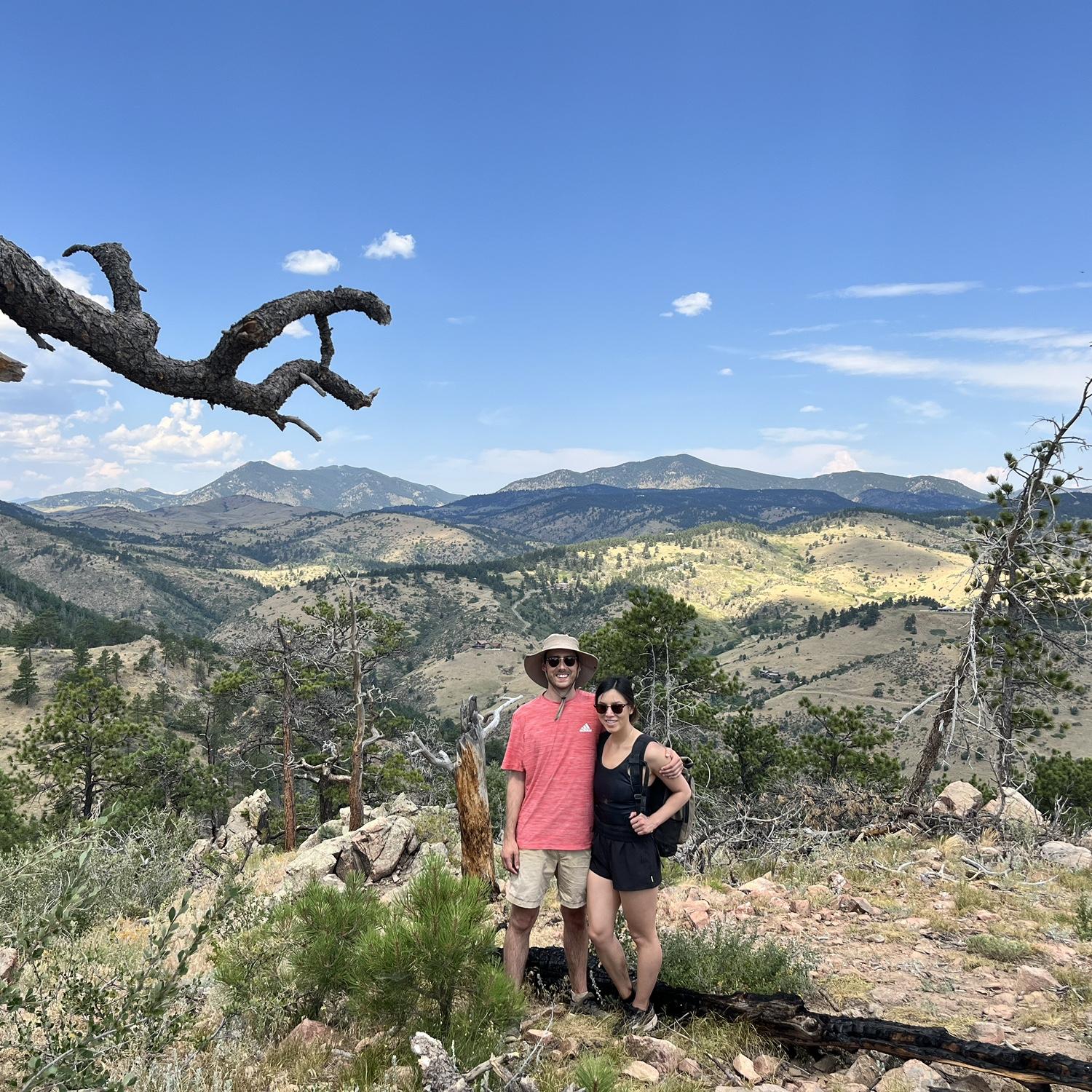 Hiking in Colorado last summer! Next month Colorado will be our new home!