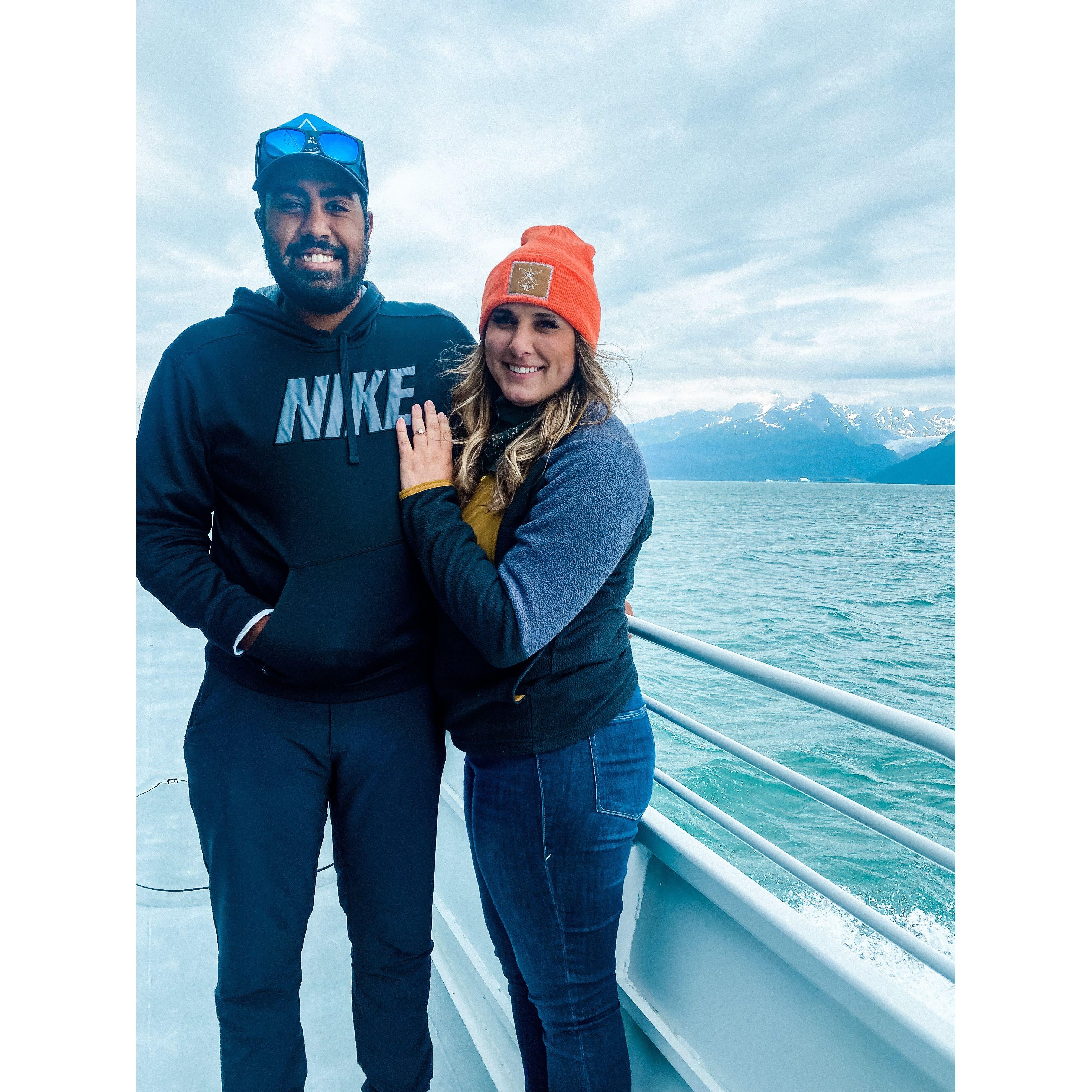 Engaged in Kenai Fjords National Park, AK - 2022
