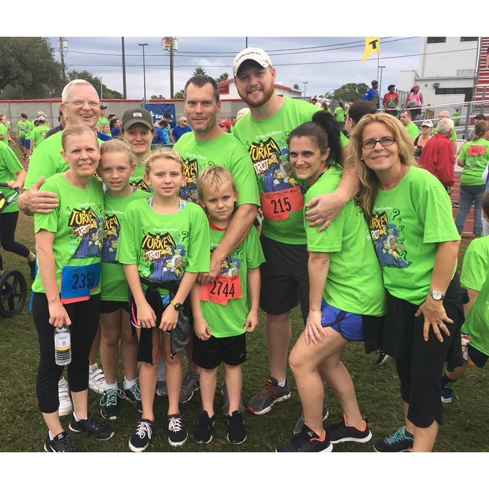 Another of the crew at the Turkey Trot!