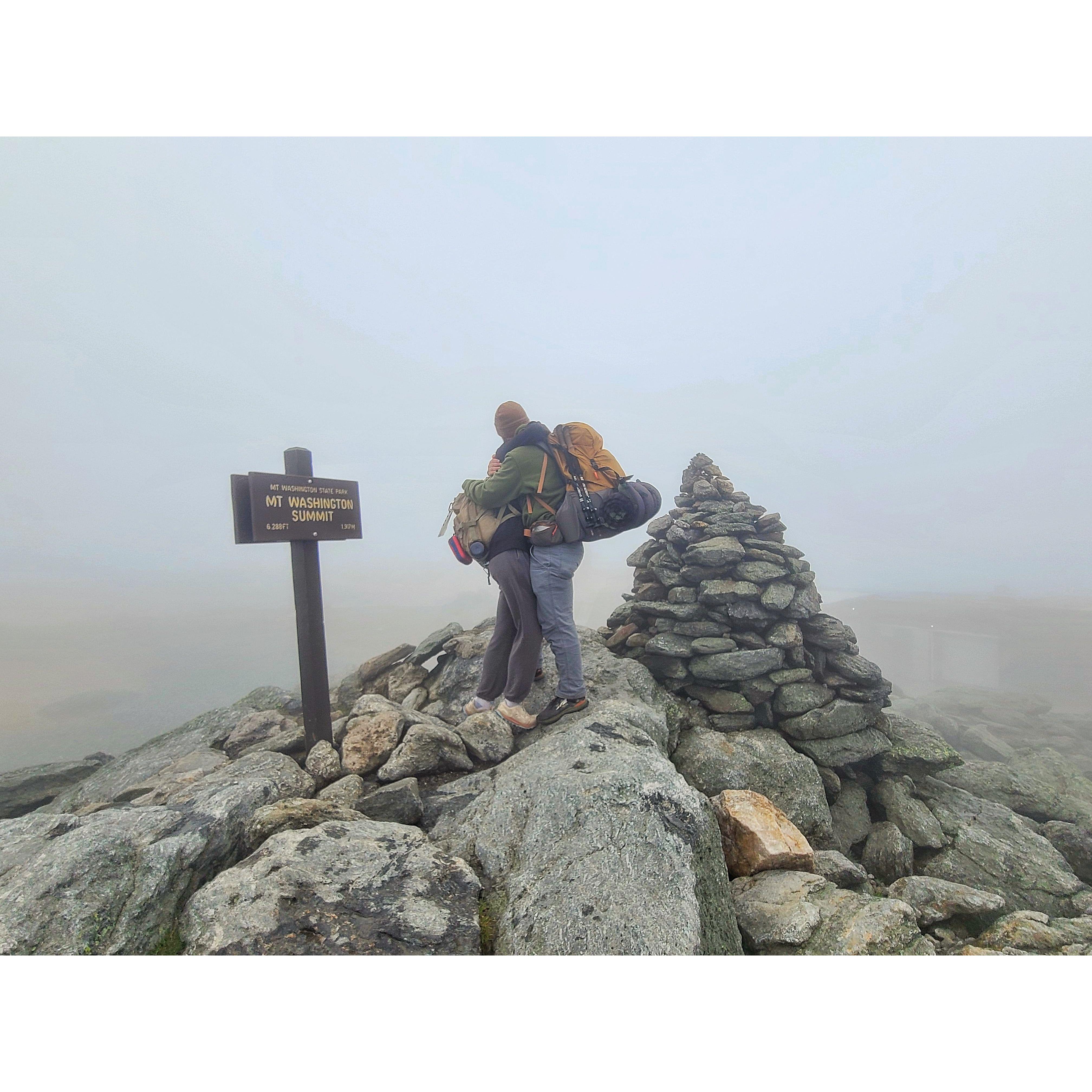 Engagement on Mt. Washington in Newhampshire
