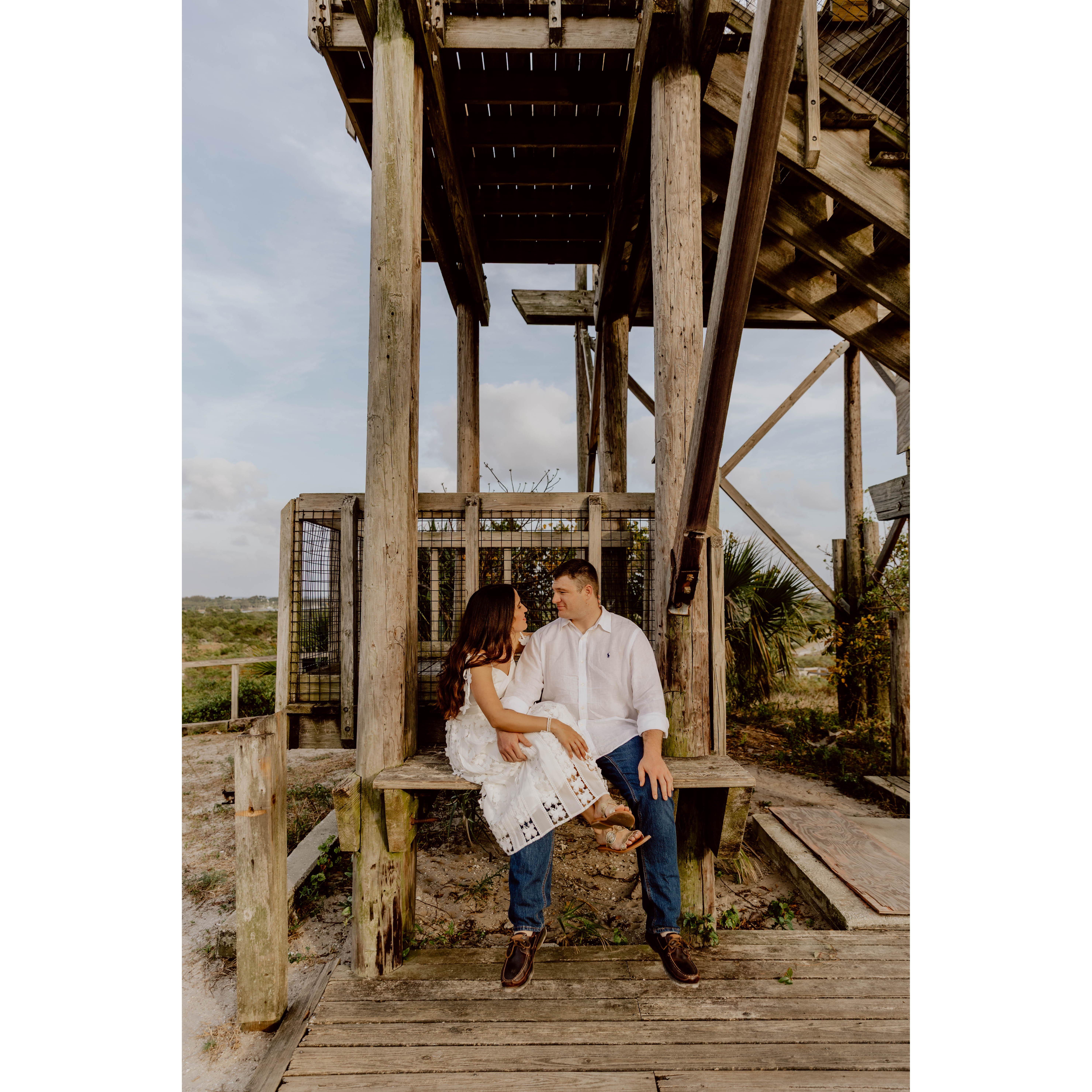 Engagement photos at Jonathon Dickinson State Park (the location of our second date)