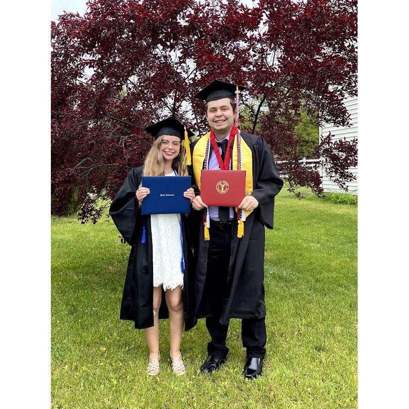 May 2021 we both graduated college!