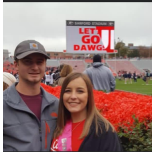 UGA football game on Ansley's 21st birthday.