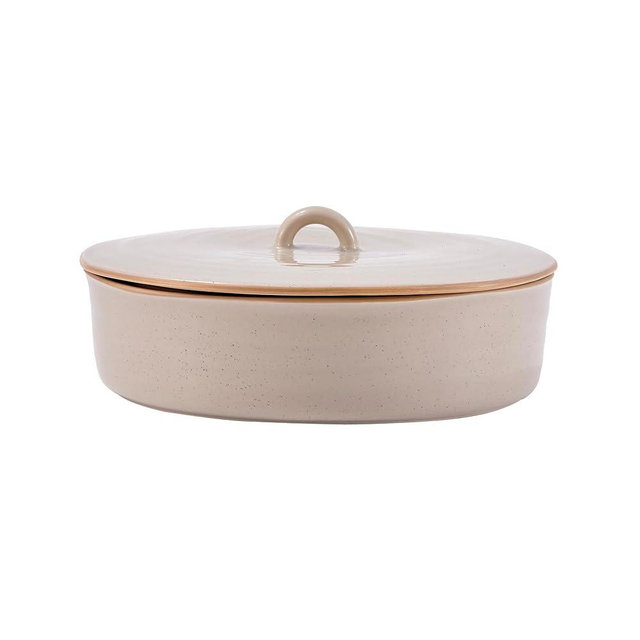Bico Light Beige 9 inch Stoneware Tortilla Warmer with Lid, Microwave and Dishwasher Safe, Taco Holder for Mexican Fiesta Party, Taco Tuesday, Cinco De Mayo
