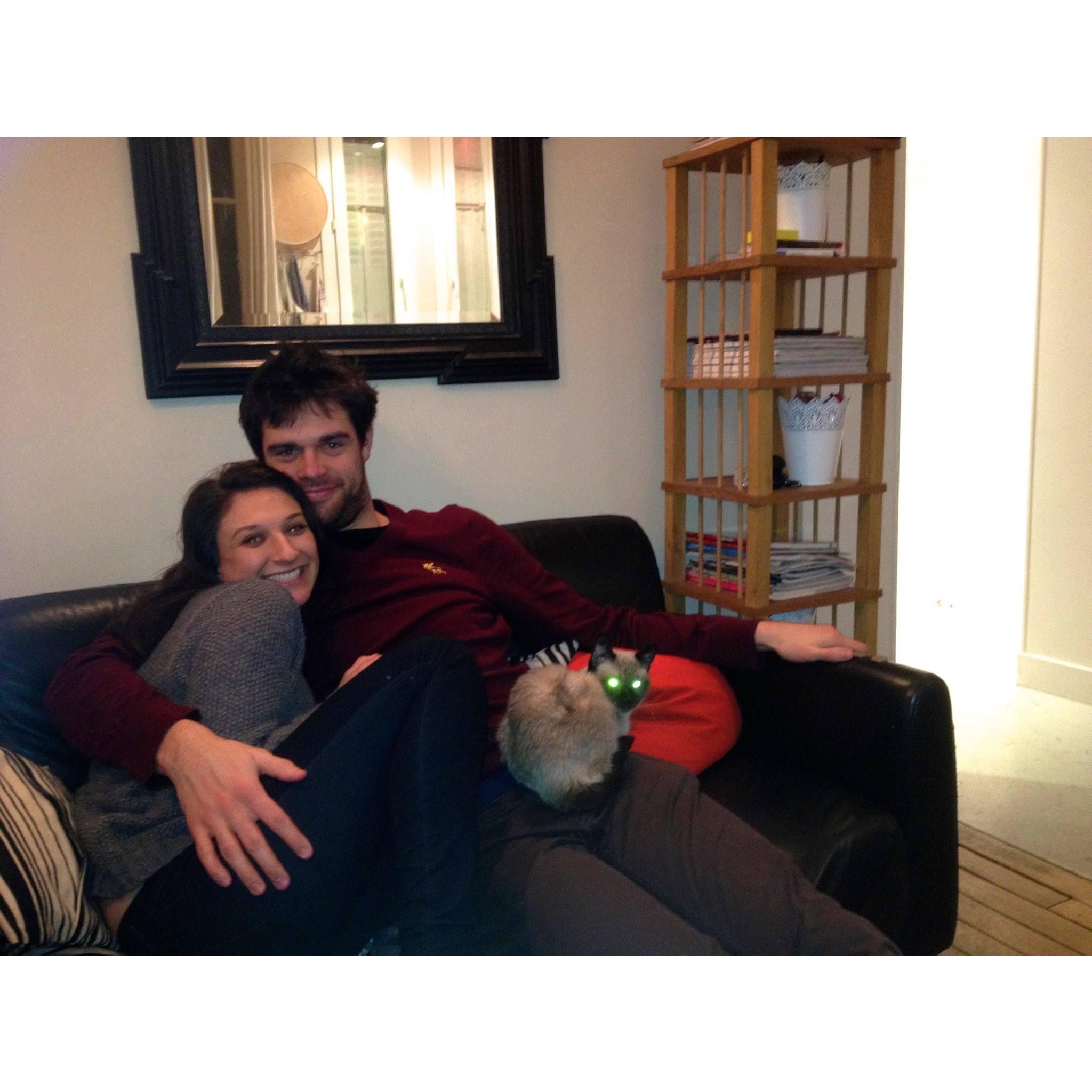 The first photo we ever took, 2014.
[Chez Cara (18ème), Paris]