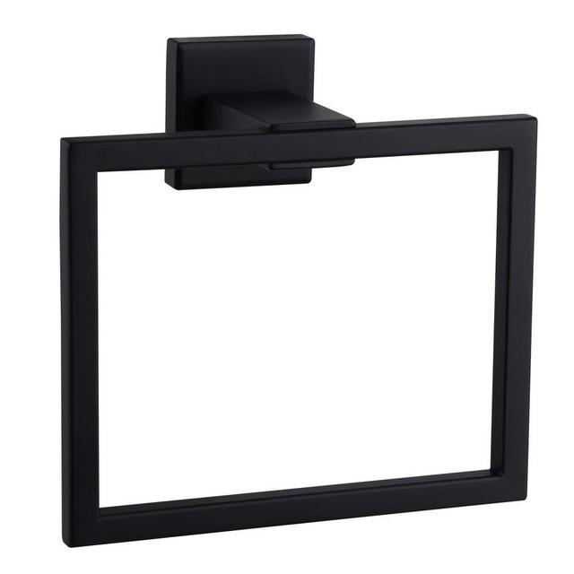 Matte Black Hand Towel Holder