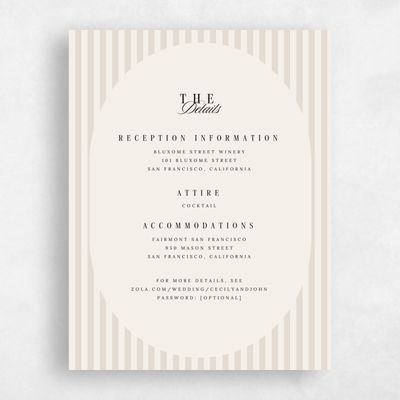 Linen, Beige Wedding Enclosure - Madison