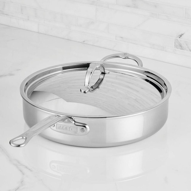 Hestan ProBond Luxe Professional Clad Stainless-Steel Saute Pan, 5-Qt.