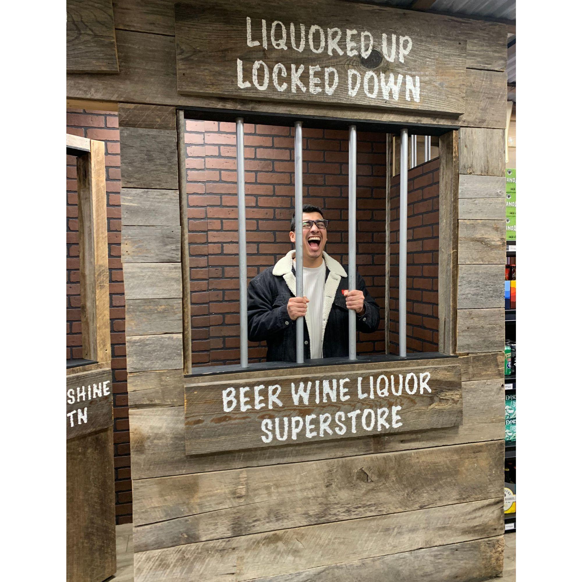 The liquor store we stopped at right after getting engaged!