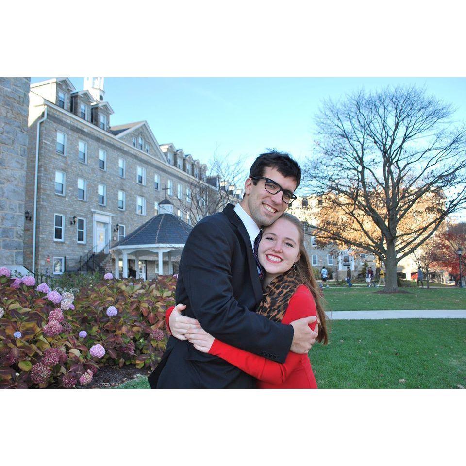 Attending a wedding at our Mountain home where we met--Mount St. Mary's University!