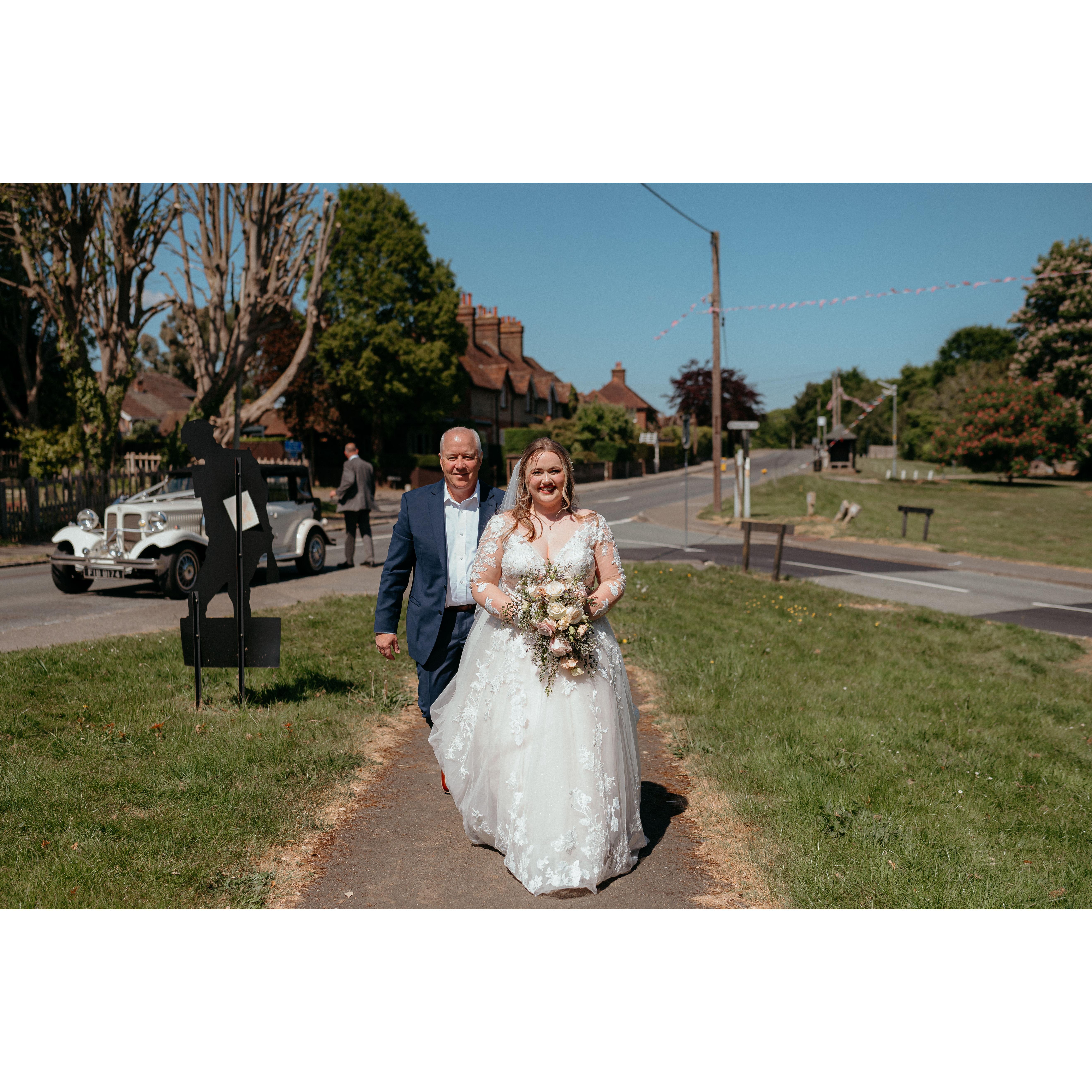 Headed to the church