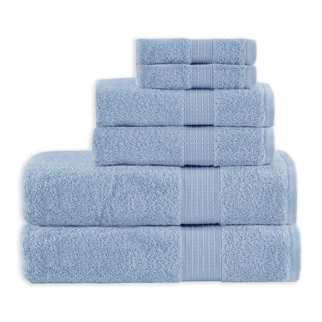 Madison Park 6-Piece Bath Towel Set in Blue