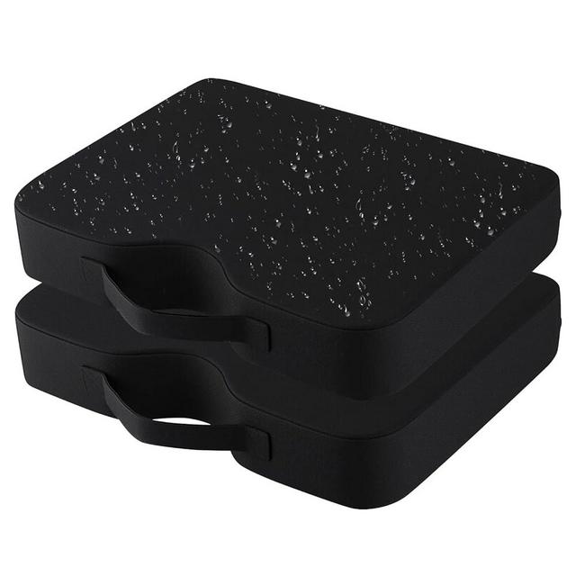 UCOMFEEL Stadium Seat Cushions 2 Pack, Extra Thick 2.5 Inch, U-Shaped Ergonomic Design, Waterproof & Portable Bleacher Seats with Carrying Handle