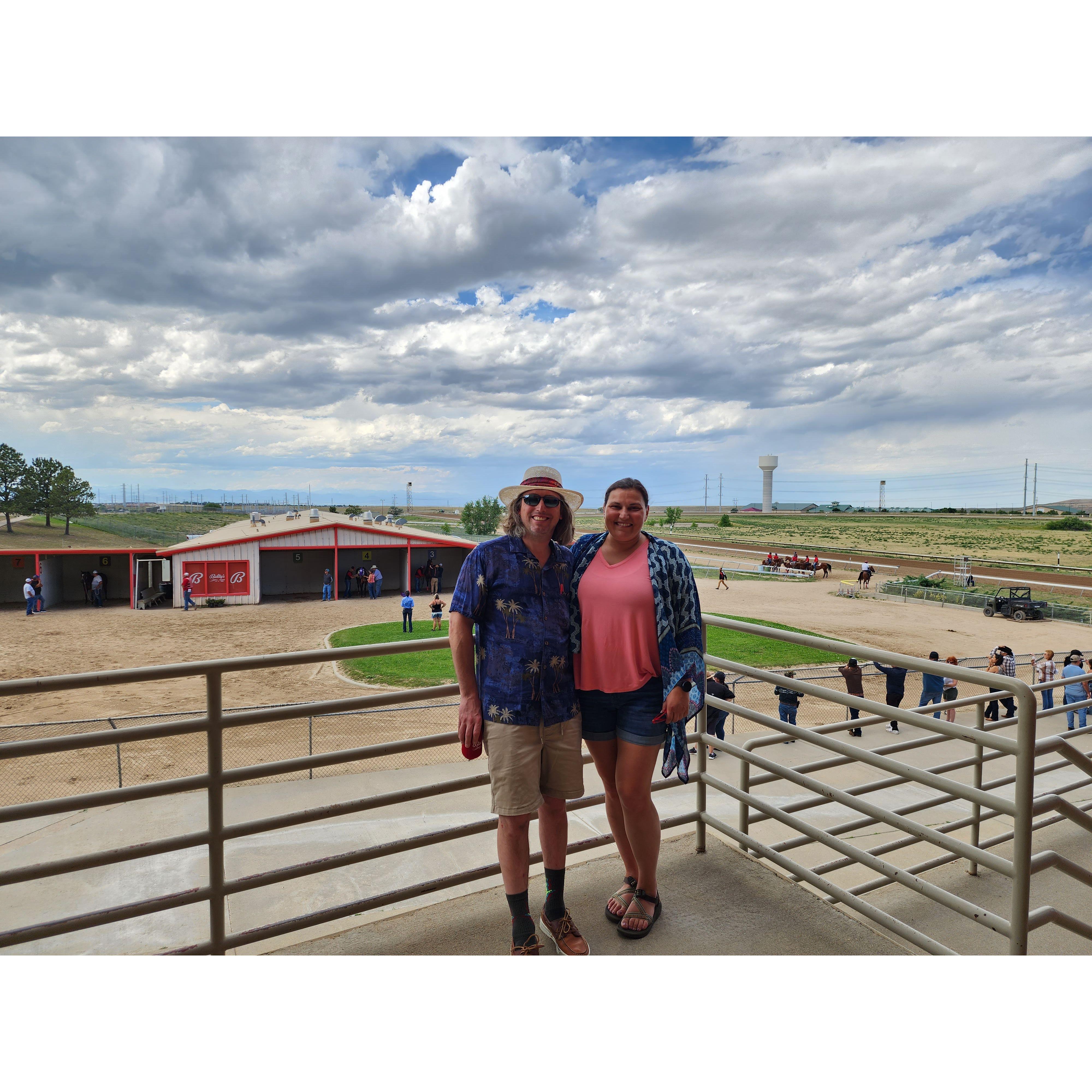 First time at the Arapaho Race Track, in Colorado