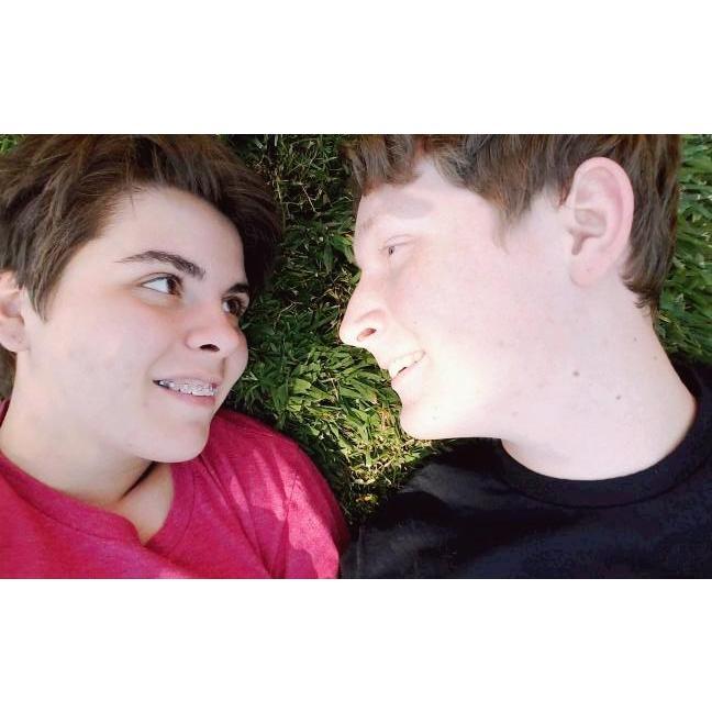 April 2015
A couple's selfie inspired by "The Fault in Our Stars" by John Green
(Jewels read the book)