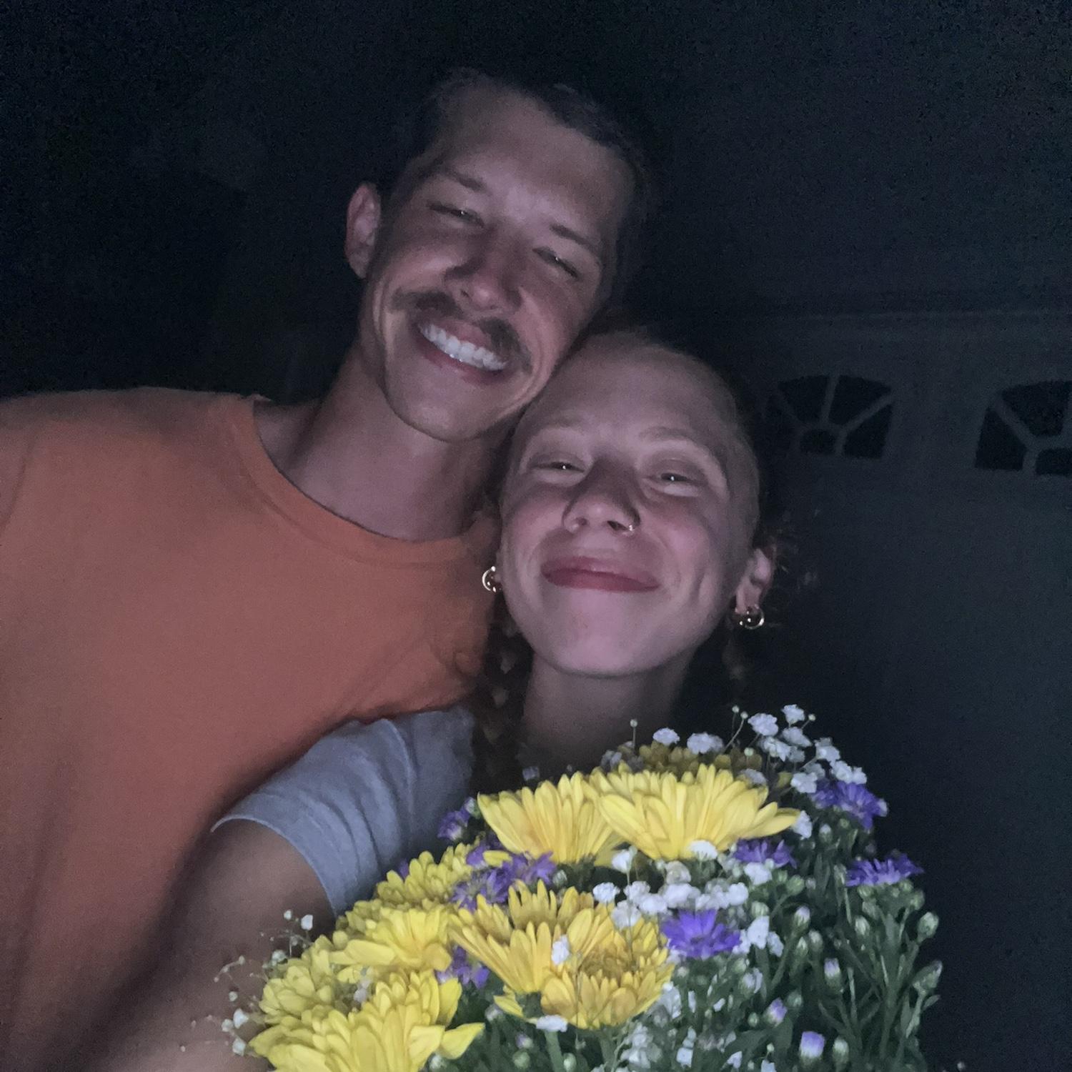 Our first photo together!