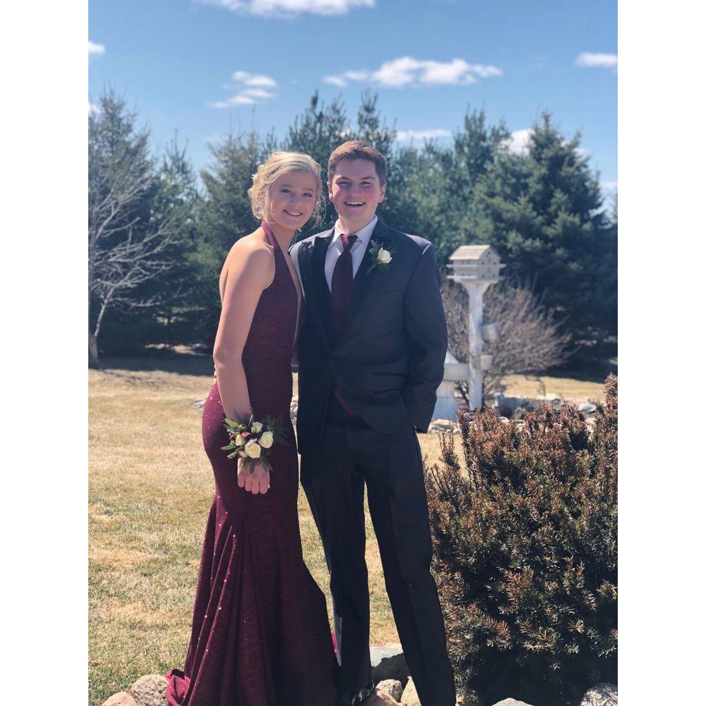 Junior/senior prom! We had just began dating shortly before this!